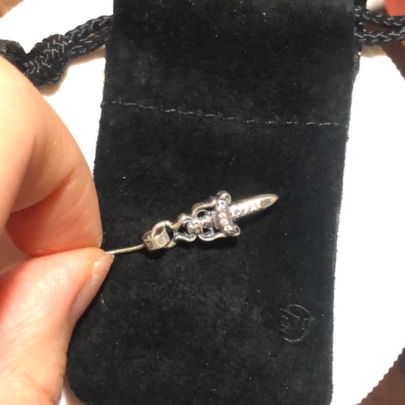 Chrome hearts babyfat dagger earring with crystal - Picture 3 of 3